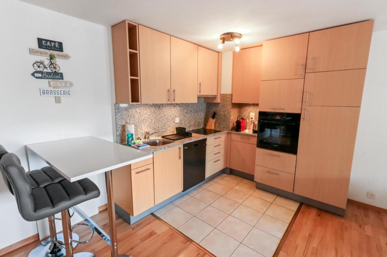 Logement Chaleureux Au Coeur De La Station Crans-Montana Ngoại thất bức ảnh