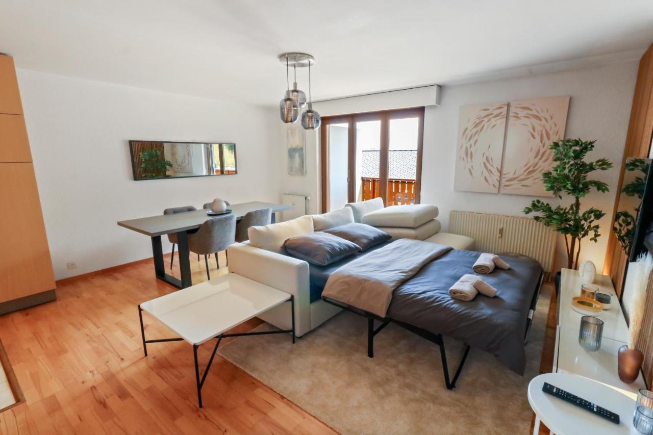 Logement Chaleureux Au Coeur De La Station Crans-Montana Ngoại thất bức ảnh