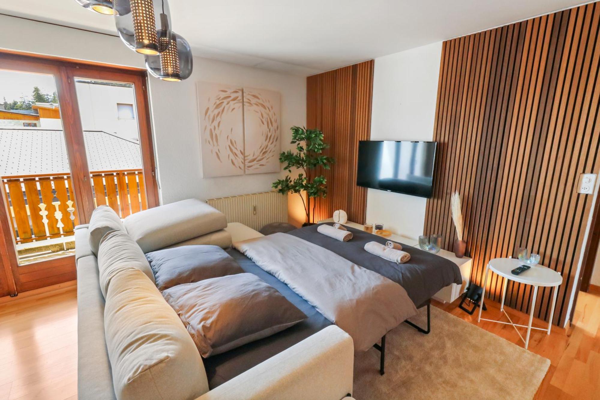 Logement Chaleureux Au Coeur De La Station Crans-Montana Ngoại thất bức ảnh